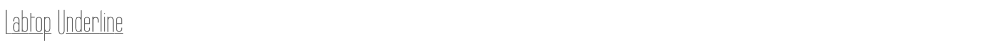 Labtop Labtop Underline.ttf font preview